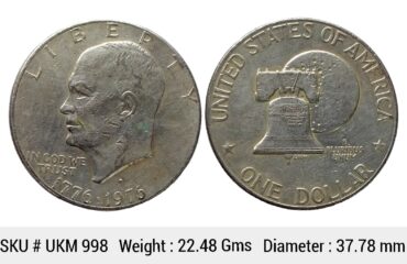 United States 1976 AD 1 Dollar Denver Mint Copper-nickel clad copper UKM 998