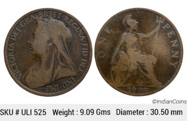 United Kingdom Victoria 1900 AD Bronze 1 Penny ULI 525