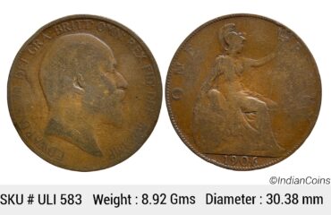 United Kingdom Edward VII 1906 AD Bronze 1 Penny ULI 583