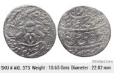 IPS Awadh State Nasir-ud-Din Haider Suba Awadh Dar al-Sultanate Lakhnau Mint Silver Rupee AKL 373