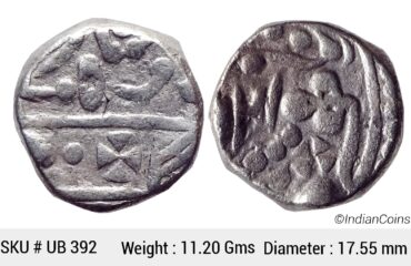 IPS Kotah State Chattar Singh INO Queen Victoria Nandgaon Mint Silver Rupee UB 392