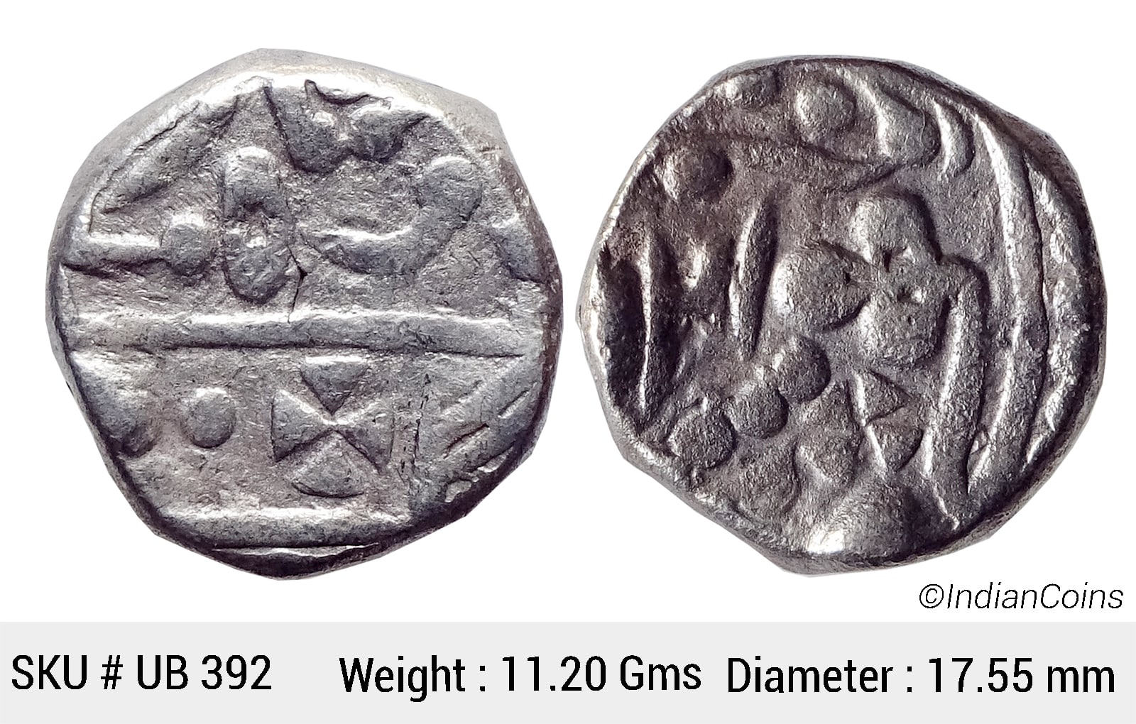 IPS Kotah State Chattar Singh INO Queen Victoria Nandgaon Mint Silver Rupee UB 392