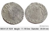 IPS Indore State Shivaji Rao Holkar Posthumously INO Shah Alam II VS (1949) Silver Rupee LR 1624