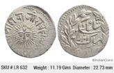 IPS Indore Shivaji Rao Holkar Sun Face VS 1943-1960 1886-1903 AD VS 1948 KM 44 Silver Rupee Coin LR 632