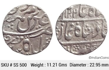 Jodhpur State INO Shah Alam II Silver Rupee Baldat Merta Mint AH 1202 KM 166 Lingen M.03.01 Var # 9 SS 500