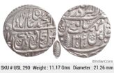 IK Maratha Confideracy INO Shah Alam II Silver Rupee Dar-ul-Sarur Saharanpur Mint AH 1207 RY 34 USL 290