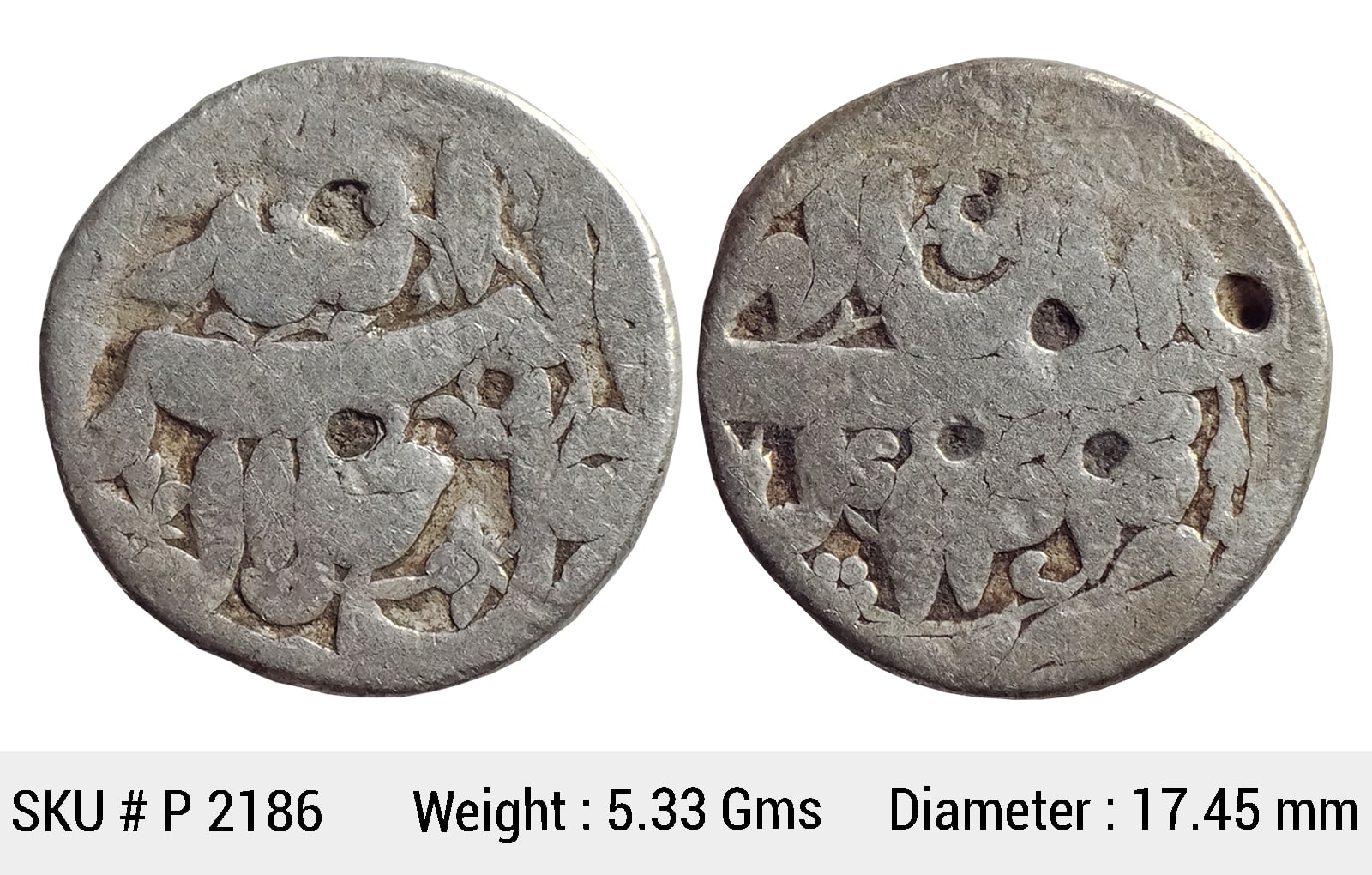 Mughal Akbar Silver 1/2 Rupee Agra Mint Ilahi Month Aban Year 44 Rare P 2186