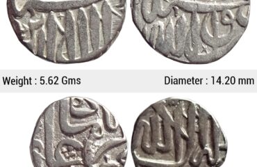 Mughal Akbar Set of 2 coins Silver Mahmudi & 1/2 Mahmudi Mulher Mint SP 312
