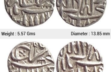 Mughal Akbar Set of 2 coins Silver Mahmudi & 1/2 Mahmudi Mulher Mint SP 341