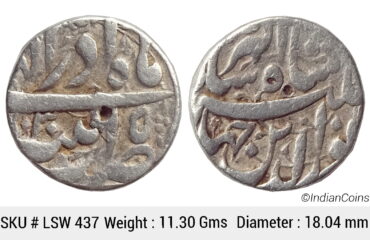 Mughal Jahangir Silver Rupee Patna Mint Ilahi Month Azar AH 1030 RY 15 KM 145.12 LSW 437