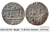 Mughal Muhammad Shah Itawa Mint Silver Rupee ULI 641