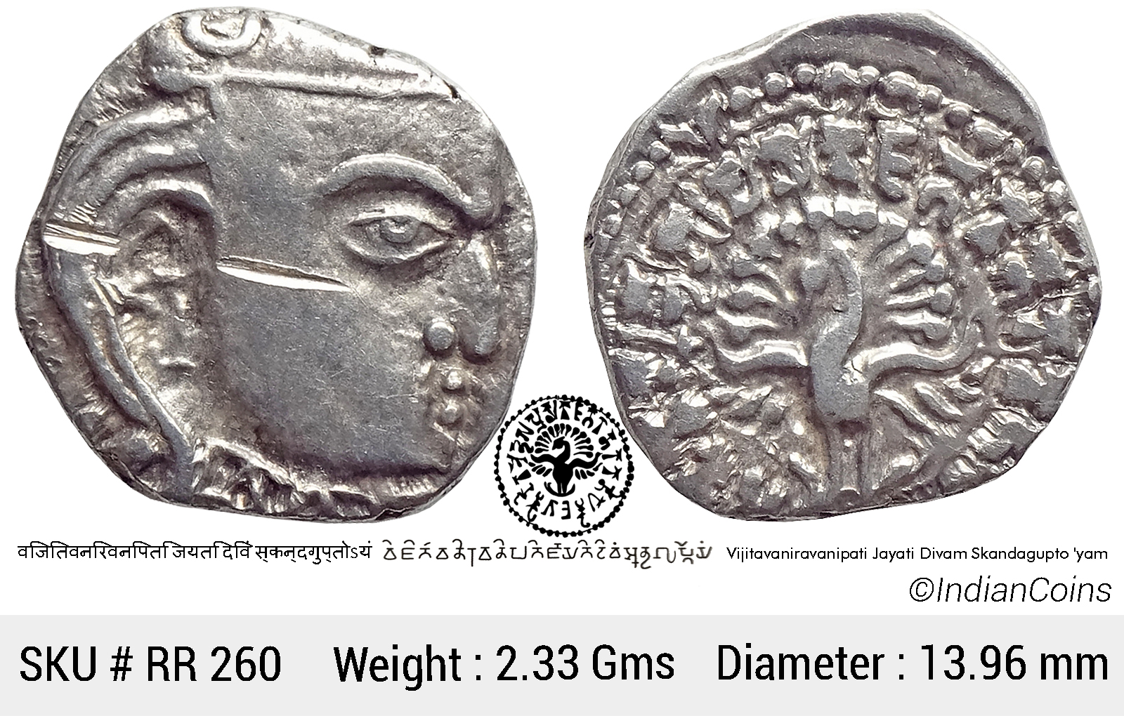 Copper Coin of Bhadra/Mitra Dynasty (2nd Cen. BC) Chhatra in