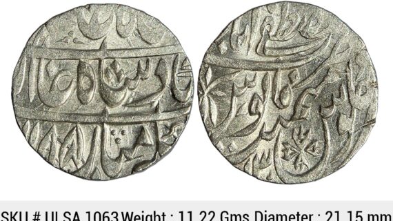Independent Kingdoms Rohila Chieftaincies Faizullah Khan INO Shah Alam II Mustafabad Rampur Mint Silver Rupee ULSA 1063