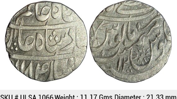 Independent Kingdoms Rohila Chieftaincies Faizullah Khan INO Shah Alam II Mustafabad Rampur Mint Silver Rupee ULSA 1066