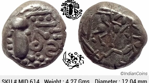 Paramaras of Malwa Gadhiyya paisa Debased Silver (Billon) Dramma MID 614