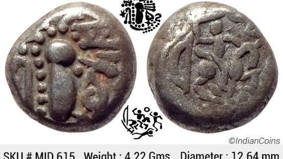Paramaras of Malwa Gadhiyya paisa Debased Silver (Billon) Dramma MID 615