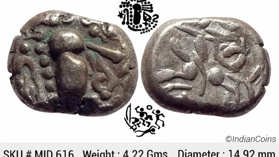 Paramaras of Malwa Gadhiyya paisa Debased Silver (Billon) Dramma MID 616