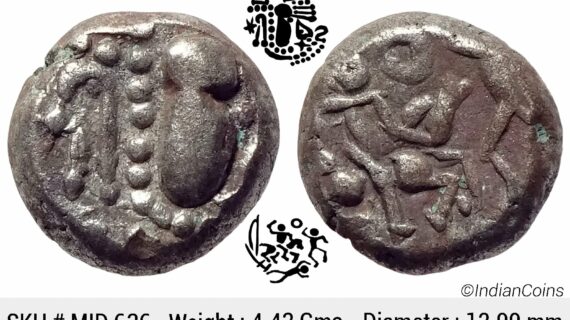 Paramaras of Malwa Gadhiyya paisa Debased Silver (Billon) Dramma MID 636
