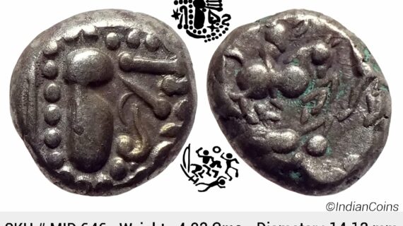 Paramaras of Malwa Gadhiyya paisa Debased Silver (Billon) Dramma MID 646