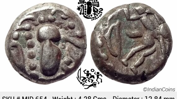 Paramaras of Malwa Gadhiyya paisa Debased Silver (Billon) Dramma MID 654