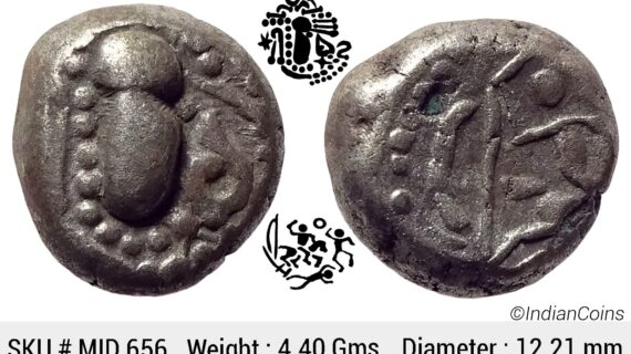 Paramaras of Malwa Gadhiyya paisa Debased Silver (Billon) Dramma MID 656