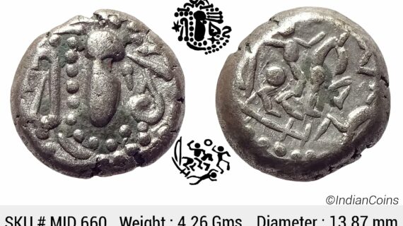 Paramaras of Malwa Gadhiyya paisa Debased Silver (Billon) Dramma MID 660