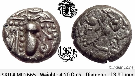 Paramaras of Malwa Gadhiyya paisa Debased Silver (Billon) Dramma MID 665