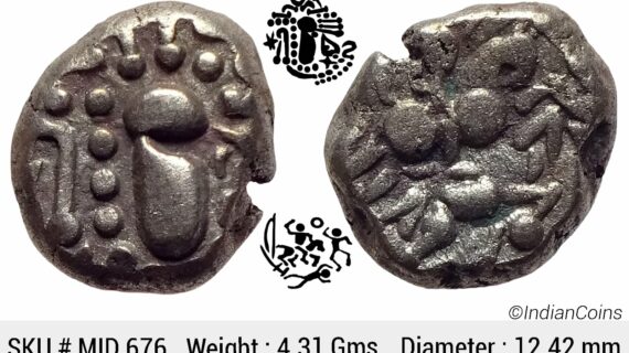 Paramaras of Malwa Gadhiyya paisa Debased Silver (Billon) Dramma MID 676