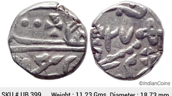 IPS Kotah State Chattar Singh INO Queen Victoria Nandgaon Mint Silver Rupee UB 399