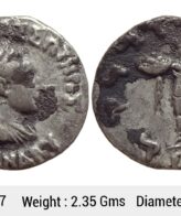 Ancient Indo-Greeks Menander I Silver Drachm (Indian Standard) ULI 257