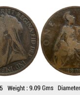 United Kingdom Victoria 1900 AD Bronze 1 Penny ULI 525