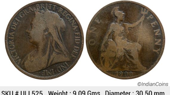 United Kingdom Victoria 1900 AD Bronze 1 Penny ULI 525